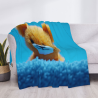 Couette Flanelle Motif Animaux de Dessin Animé - Okomall