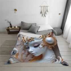Couette Flanelle 'Déesse Rêvée' - Okomall