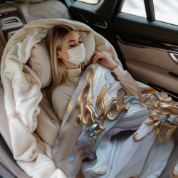 Couette Flanelle 'Déesse Rêvée' - Okomall