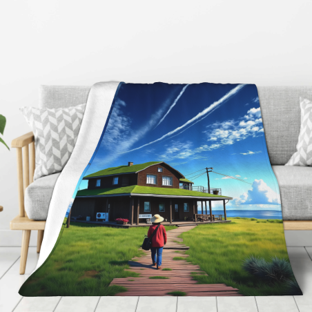 280g vertikale einseitig bedruckte Flanelldecke, warm und komfortabel