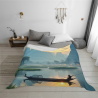 Manta de Flannel con Paisaje - Un Compañero Acogedor y Cálido para el Hogar