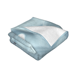 Coperta in flanella 280g con stampa su un lato, comoda per molteplici scenari