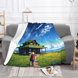 Couverture en flanelle paysagère - Essentiels pour la maison Okomall