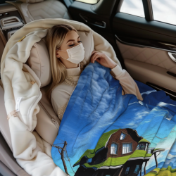 Couverture en flanelle paysagère - Essentiels pour la maison Okomall