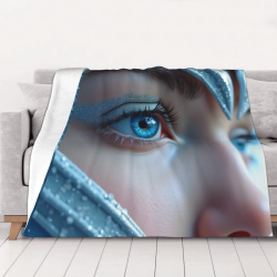 Manta de franela horizontal 280g (Impresión Ojos Soñadores)