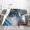 Manta de franela horizontal 280g (Impresión Ojos Soñadores)