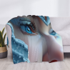 Manta de franela horizontal 280g (Impresión Ojos Soñadores)