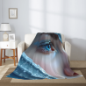 Coperta in flanella verticale 280g con affascinante motivo occhio