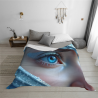 Manta de franela horizontal 280g (Impresión Ojos Soñadores)