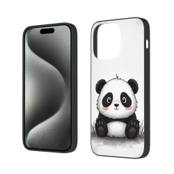 可愛熊貓手機殼 - iPhone 15 Pro/Pro Max 保護殼 | OKOMALL
