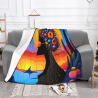280g horizontale prächtige künstlerische Muster Flanell-Decke