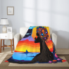Coperta in flanella verticale 280g (Stile femminile unico - Disegno stampato)