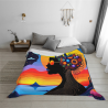 280g horizontale prächtige künstlerische Muster Flanell-Decke