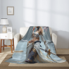 Couverture en flanelle verticale 280g avec impression Beauté à l'Épée