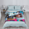 Couverture en flanelle verticale 280g avec impression stylée