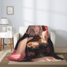 Coperta in flanella verticale 280g: Stampa di ragazza anime