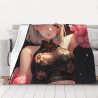 280g 수평 애니메이션 소녀 프린팅 플란넬 담요
