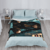 Couverture en flanelle verticale imprimée élégante 280g