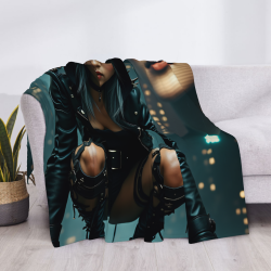 280g Horizontal Flannel Blanket: A Sci - Fi Charm Choice
