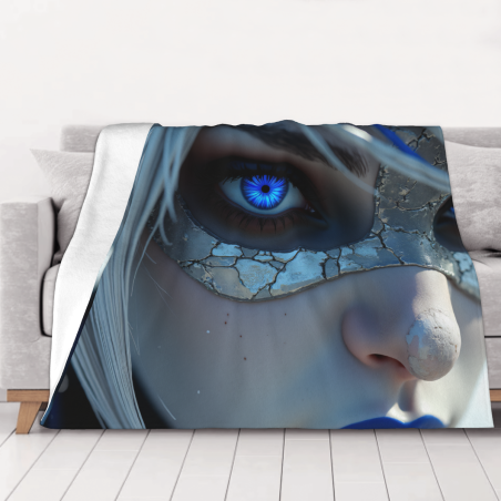 Couverture en flanelle horizontale 280g avec impression recto, le motif anime est super attrayant