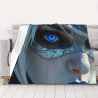 Couverture en flanelle horizontale 280g avec impression recto, le motif anime est super attrayant