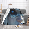Couverture en flanelle horizontale 280g avec impression recto, le motif anime est super attrayant