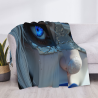 Couverture en flanelle horizontale 280g avec impression recto, le motif anime est super attrayant
