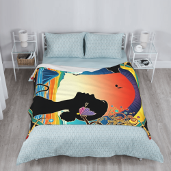Couverture en flanelle verticale 280g (Impression thématique musicale)
