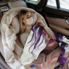 Manta de franela horizontal 280g: Estampado de chica y mariposa