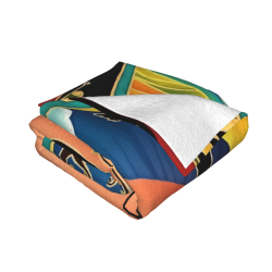 Couverture en flanelle horizontale 280g avec impression exquise recto