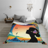 Coperta in flanella orizzontale 280g con stampa squisita lato singolo