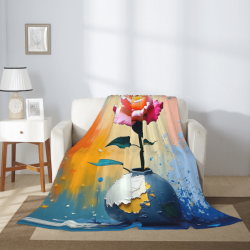 280g vertikale einseitig bedruckte Flanell-Decke