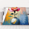 280g horizontale einseitig bedruckte Flanell-Decke