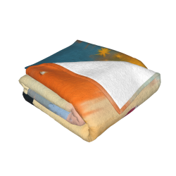 280g horizontale einseitig bedruckte Flanell-Decke
