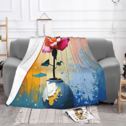 280g horizontale einseitig bedruckte Flanell-Decke
