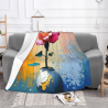 280g horizontale einseitig bedruckte Flanell-Decke