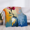 280g horizontale einseitig bedruckte Flanell-Decke