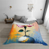 280g horizontale einseitig bedruckte Flanell-Decke