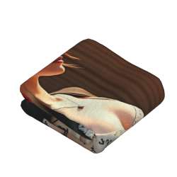 Couverture en flanelle style vertical 280g avec impression pleine largeur sur une seule face