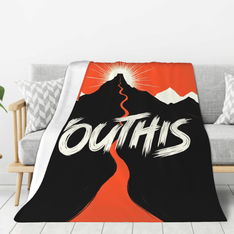 Couverture en flanelle verticale de 280g avec impression unilatérale pleine largeur, douce et confortable