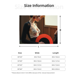 Manta de franela estampada horizontal de 280g con belleza clásica