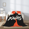 Couverture en flanelle verticale de 280g avec impression unilatérale pleine largeur, douce et confortable