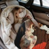 Coperta in flanella stampata orizzontale da 280g con motivo bellezza classica