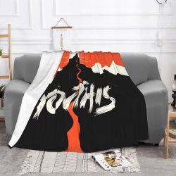 Couverture en flanelle imprimée personnalisée horizontale de 280g