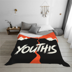 Manta de franela horizontal de 280g con estampado personalizado