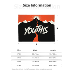 280g Horizontal Personalized Printed Flannel Blanket
