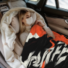 Manta de franela horizontal de 280g con estampado personalizado