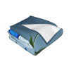 280g horizontale Flanell-Decke mit blauem Schmetterling und Vase Muster