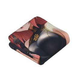 Manta de franela vertical de 280g con estampado anime, suave y duradera