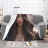 280g 단면 인쇄 플란넬 담요, 부드럽고 주름 방지